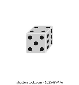 dice icon vector symbol of cassino