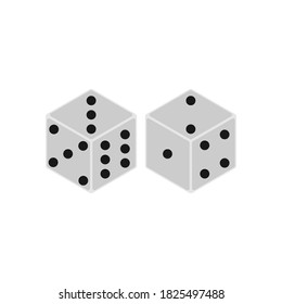 dice icon vector symbol of cassino