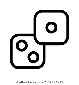 Dice Icon Vector Symbol Design Illustration
