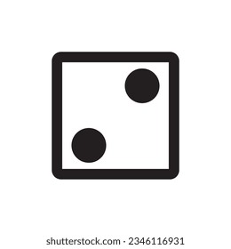 dice icon vector template illustration logo design