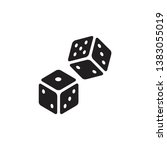 dice icon vector template trendy