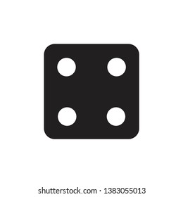 dice icon vector template trendy