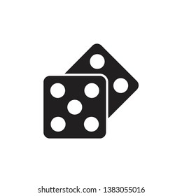 dice icon vector template trendy