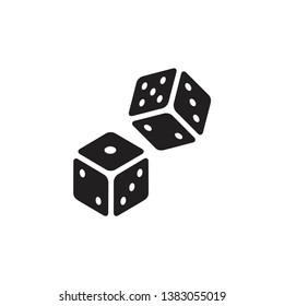 dice icon vector template trendy