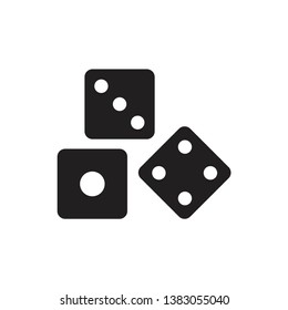 dice icon vector template trendy