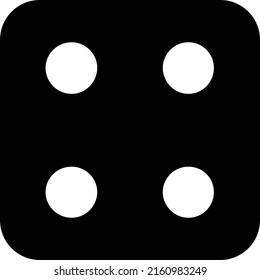 dice icon with white background
