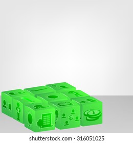 dice illustration simple to edit for design