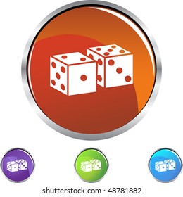 Dice isolated on a background.