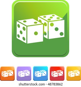 Dice isolated on a background.