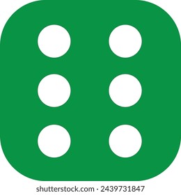 Dice isolated on white background