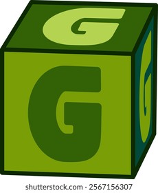 Dice Letter Alphabet Vector G