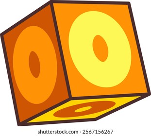 Dice Letter Alphabet Vector O