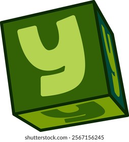 Dice Letter Alphabet Vector Y