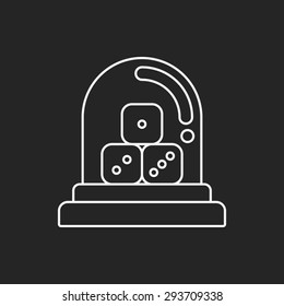 Dice line icon