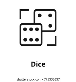 Dice line icon
