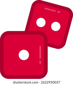Dice Line vector Icon Design