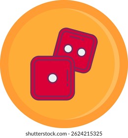 Dice Line vector Icon Design
