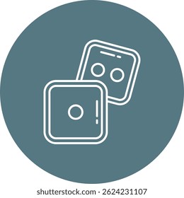 Dice Line vector Icon Design