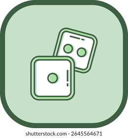 Dice Line vector Icon Design