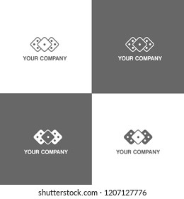 Dice logo, Dices icons, Vector