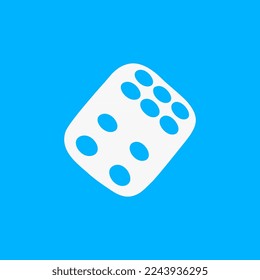 Dice logo template icon vector design