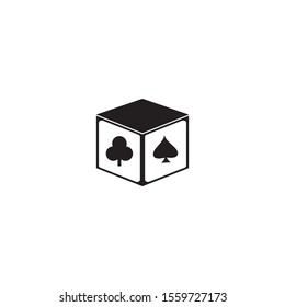 Dice logo template vector icon design