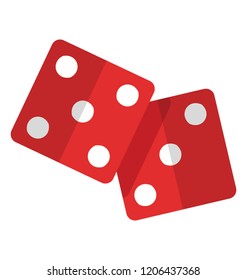 
Dice of a ludo is conceptualizing craps 
