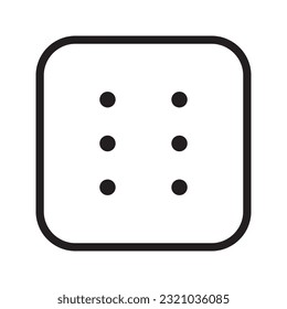 Dígase Número Seis Icono En El Vector De Diseño De Moda Eps 10