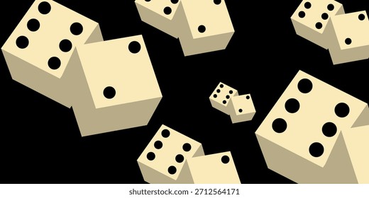 Dice on BlackDice on Black