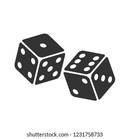 Dice On White Background In Vector EPS8