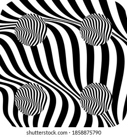 dados en op art style objeto sobre el concepto y el diseño de juegos de mesa de fondo blanco