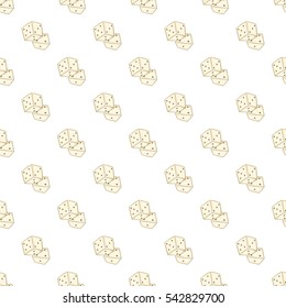 Dice pattern. Cartoon illustration of dice vector pattern for web