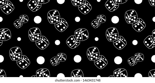 dice pattern design, seamless pattern, vector eps 10.