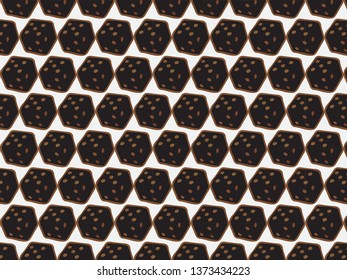 Dice pattern on a white background
