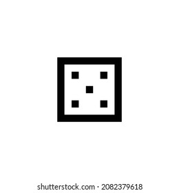 dice pixel perfect icon design. Flat style design isolated on white background. Vector illustration