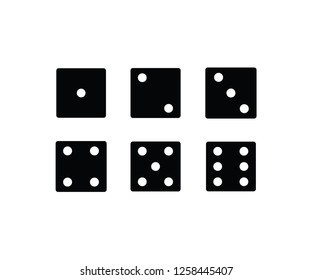 Dice playing hazard gamble competition symbol