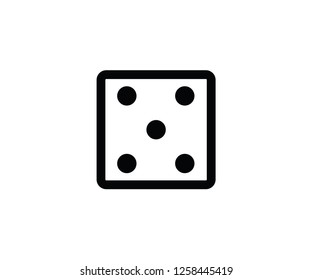 Dice playing hazard gamble competition symbol