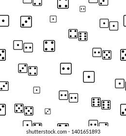 dice seamless pattern background icon.