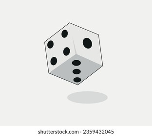 A dice with shadow logo