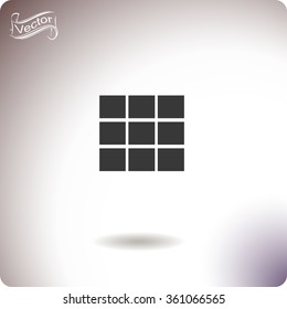 Dice sign vector icon.