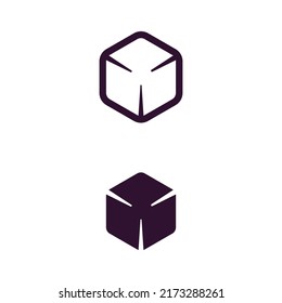 dice simple logo vector illustration design template