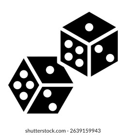 Dice Simple Vector Icon Collection