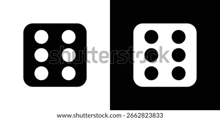 Dice six icon Vector scalable graphics