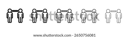 Dice Six Icon vector thin outline style sign