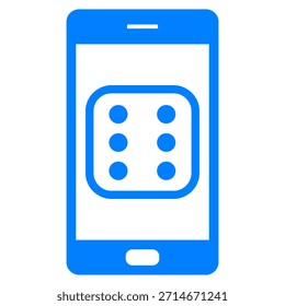 Dice and smartphone on white