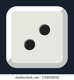 Dice for table games, Vector Illustration.