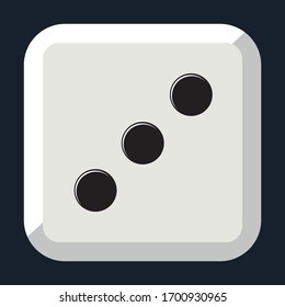 Dice for table games, Vector Illustration.