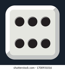 Dice for table games, Vector Illustration.