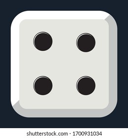 Dice for table games, Vector Illustration.