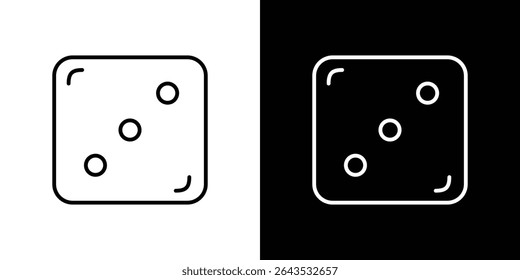 Dice three icon. Graphic Design vector icon. Ui Ux Icons